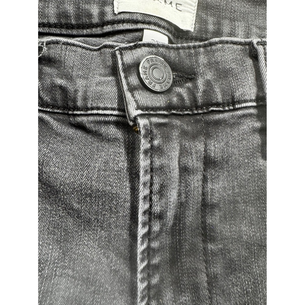 FRAME Le High Flare Jeans Faded Black High Rise Denim Size 29 - Picture 10 of 12
